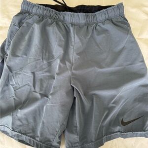 Nike Gray Athletic Shorts Lightweight Elastic Fit